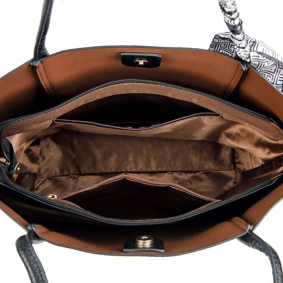 Free Shopping Genuine Soft Leather Tote Women's Large Capacity Carrying Designer Handbag Vintage Shoulder Bag Brand Commuting Bags