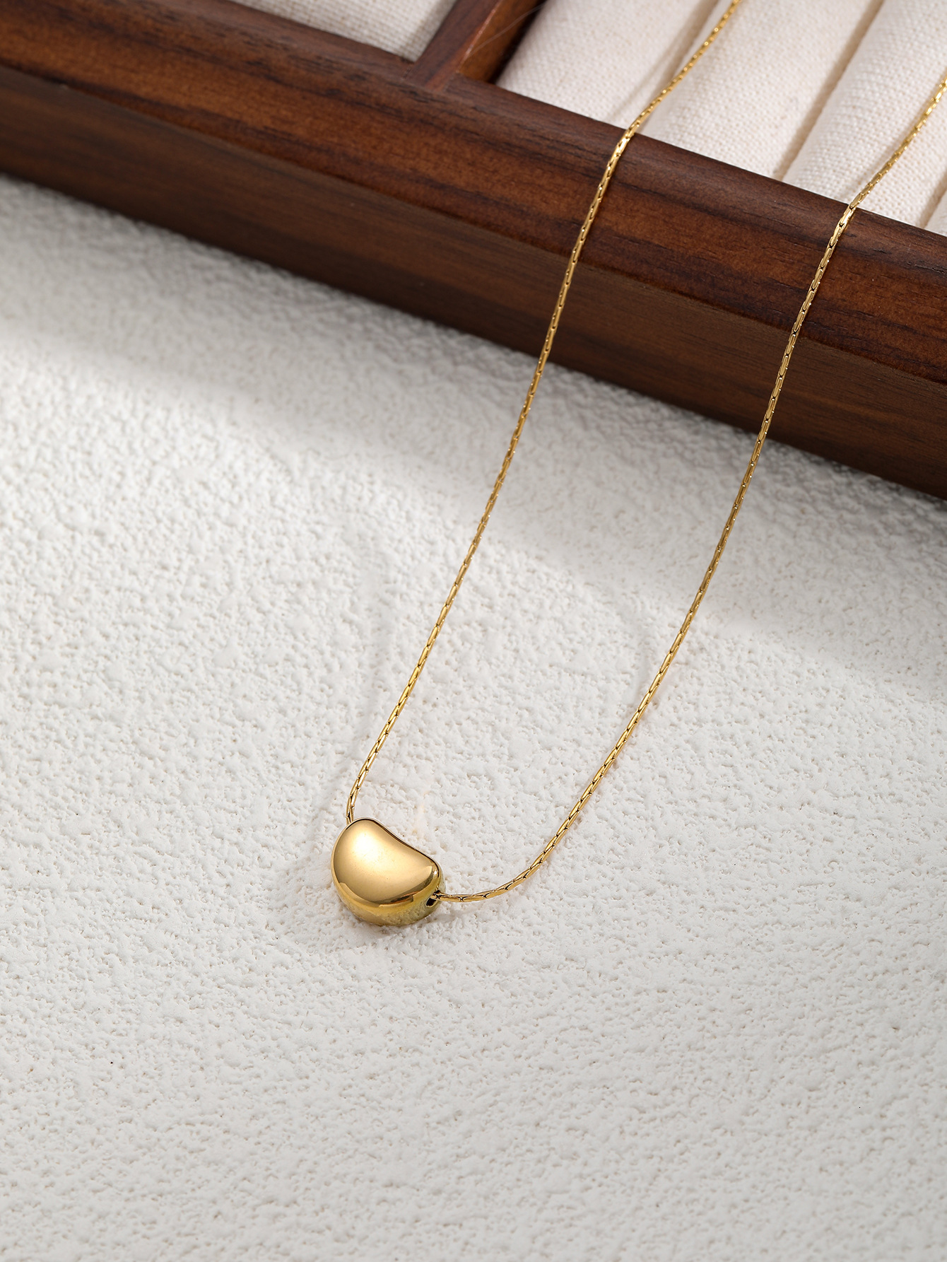 Nalan Sier Fresh Sweet Design Exquisite Simple Bead Box Necklace