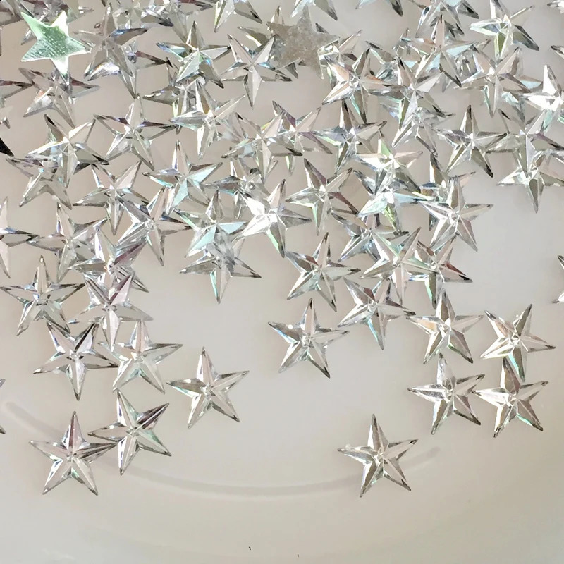 Wholesale 2000pcs 10mm Crystal Star Rhinestone Flatback Stones Applique Non fix Strass For Clothes Art of Nail 250528