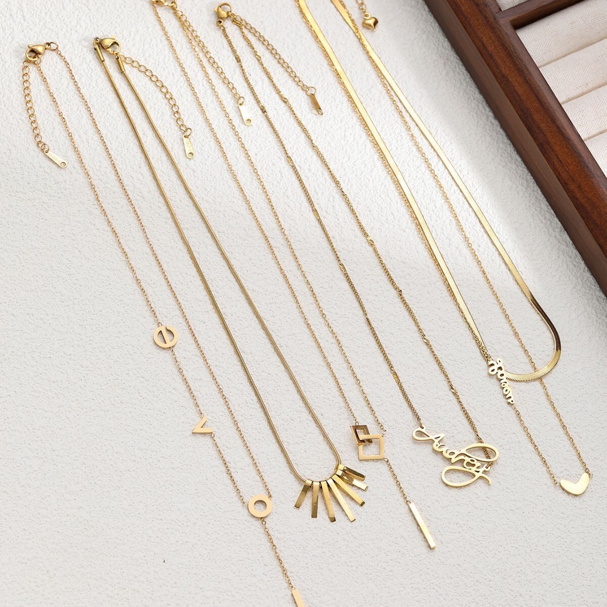 Fashion Trendy Titanium Steel Necklace for Women Korean Style Jewelry Accessories