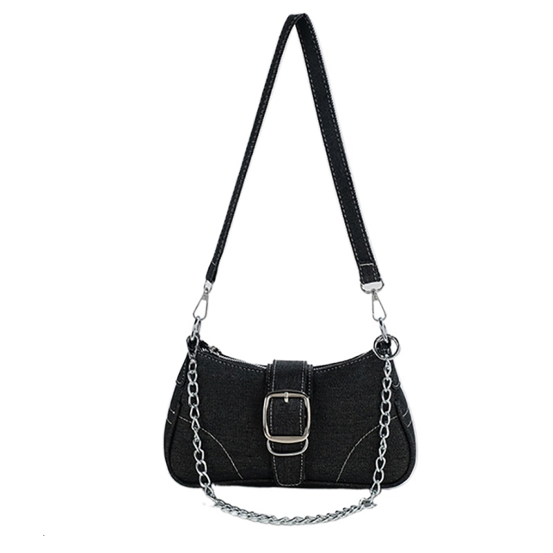 designer High-End Denim Canvas Small Bag for Women 2025 New European and American Style Trendy Shoulder Bag Chain Crossbody Bag Small Square Bag