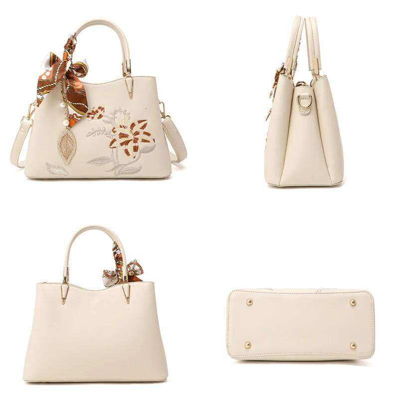 Free Shopping Toptrends Chinese Style Embroidery Commuter Handbags For Women 2025 Designer Large Capacity Totes Female Shoulder Bags