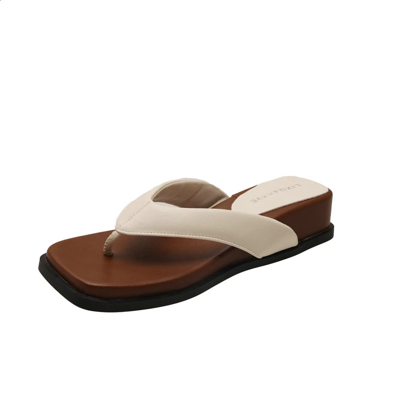 Summer Women Gladiator Clip Toe Slippers Casual Wedges Heel Dress Slides Outdoor Beach Flip Flop Shoes 250528