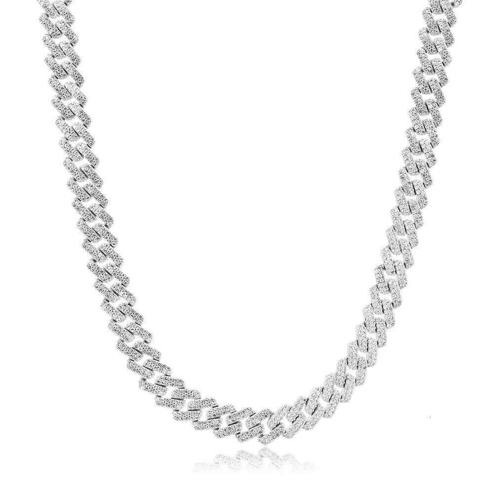Classic men's hip-hop style chain pure sier fashion Cuban necklace accessories