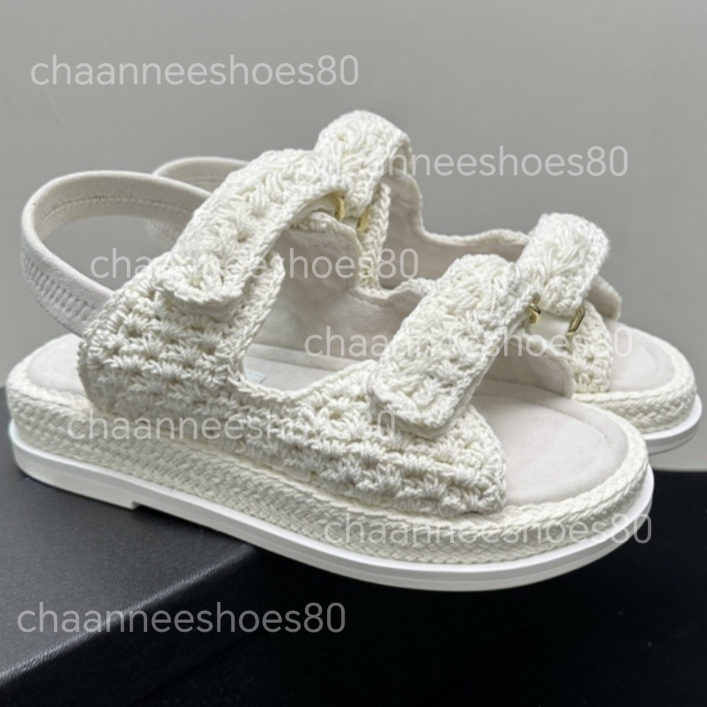 top quality platform women sandals designer shoes sandles calf leather sandales thick bottom summer hook loop bedge raffia sandalen 2025 style size 42