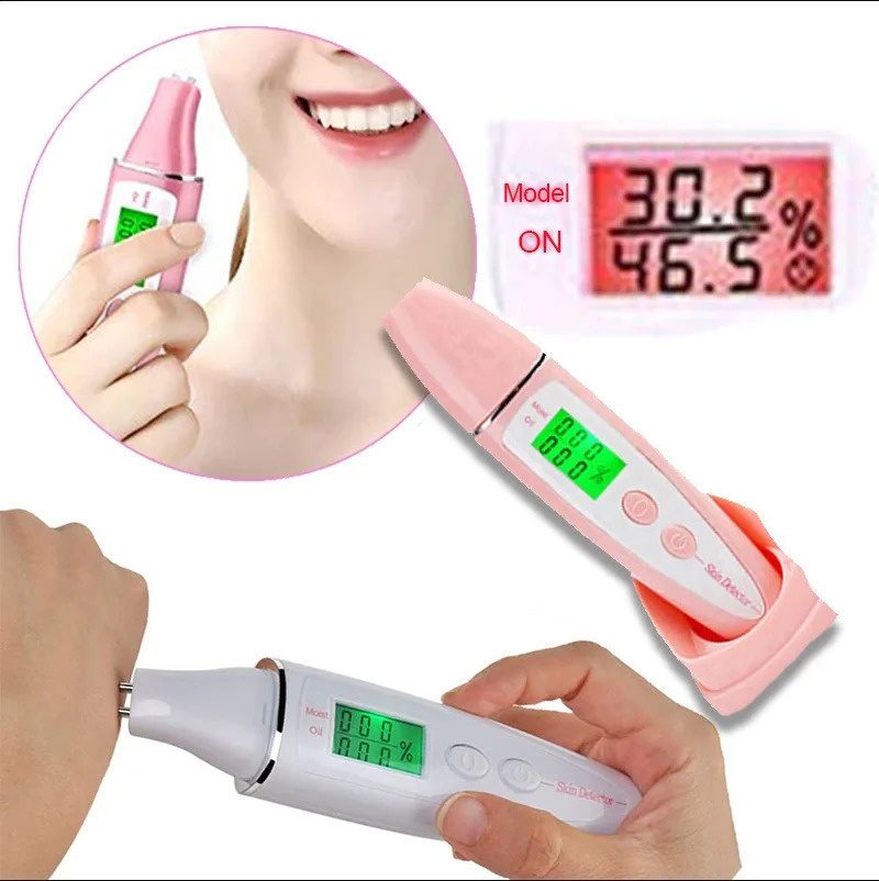 Bio Technology Sensor LCD Precise Detector Digital Skin Oil Moisture Tester for Face Care Lady Beauty Tool Women Spa Monitor 250523