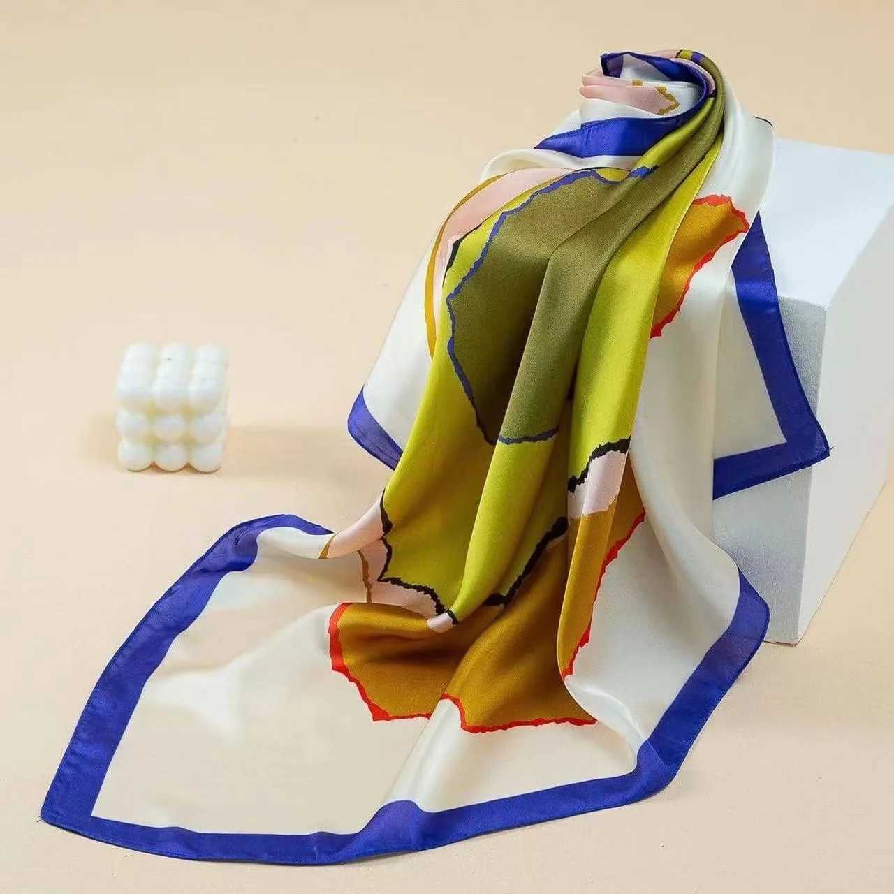 1PCS New Pony 70 Silk Scarf Spring and Summer Womens Scarf Tie Bag Headband Silk Scarf W250602