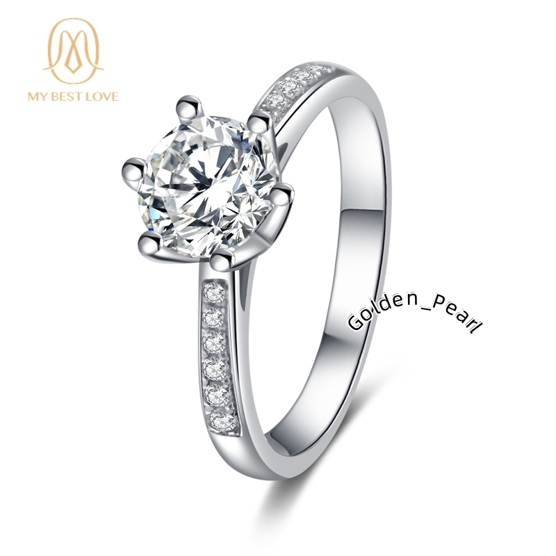 925 Sterling Silver Special Favor Decorative Moissanite Wedding Ring LDiamond Moissanite Ring for Women