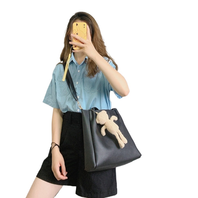 designer Wholesale Women's Bags Korean and Japanese Style New Large Capacity Shoulder Bag Fashion Versatile Commuter Tote Bag for Women