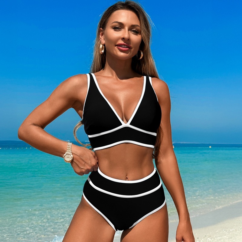 Outdoor Summer Beach Sexy Womenfree Shipping 2025 New Designer Shoes New 2025 With Edge Pulled Bikini And Sports Split Swimsuit For Women