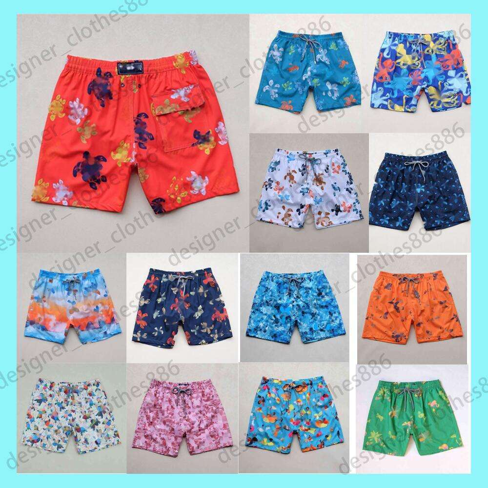 Designer swim shorts men Designer Brand Bermuda Pantaloncini Boardshorts Villebrequin Trunks Mens Surfwear Bermudas Beach Short Turtles Summer Shorts S-XL