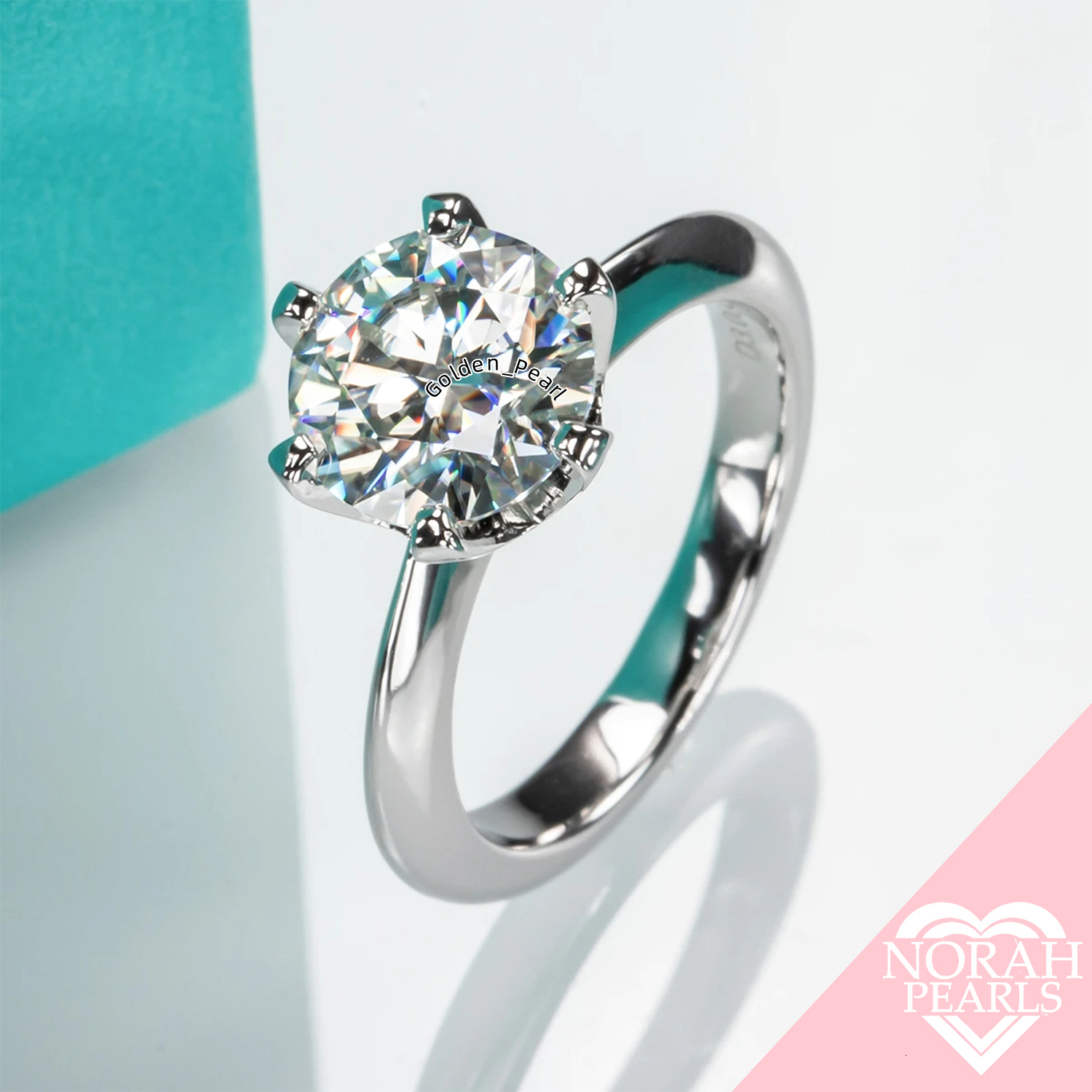 Luxurious Solitaire Moissanite Thick Band Ring 1-5CT Options in 925 Sterling Silver