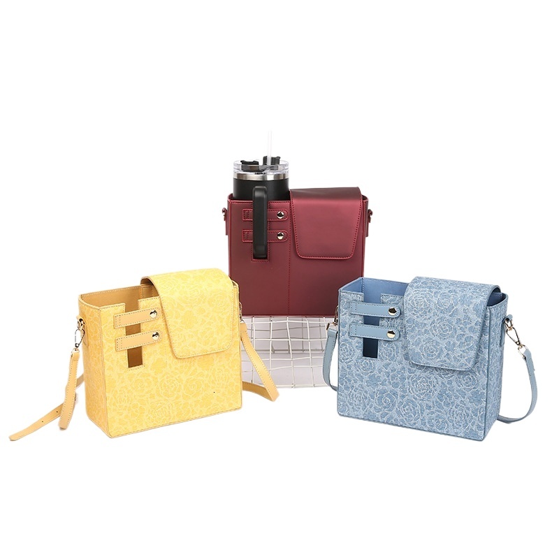 designer Cross-border Hot-Selling Outdoor Convenient Drink Bottle Water Cup Bag Multifunctional Insulated Cup Cover Fashionable Single Shoulder Crossb
