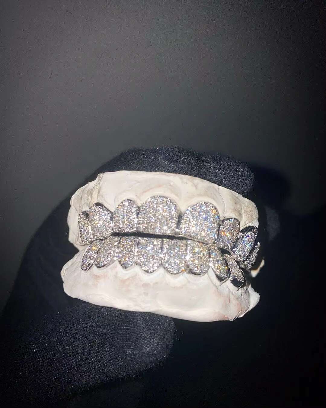 Hip Hop Custom 925 Silver Teeth Grillz Iced Out Moissanite Diamond Grillz Teeth Silver Jewelry Best Price Hip-hop braces