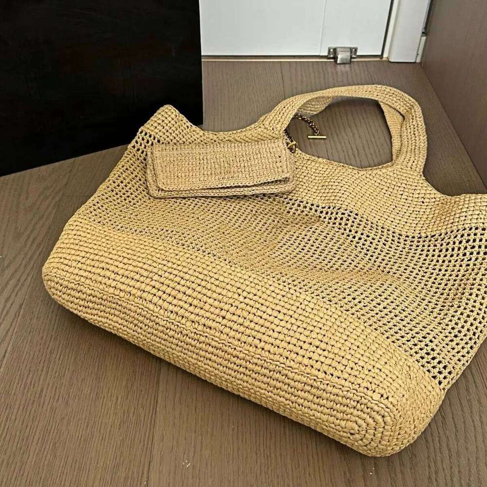 Summer New Large Woven Straw Tote - Fashion Boho Beach Women's Crossbody Shoulder Bag, Bversatile Vacation Bag