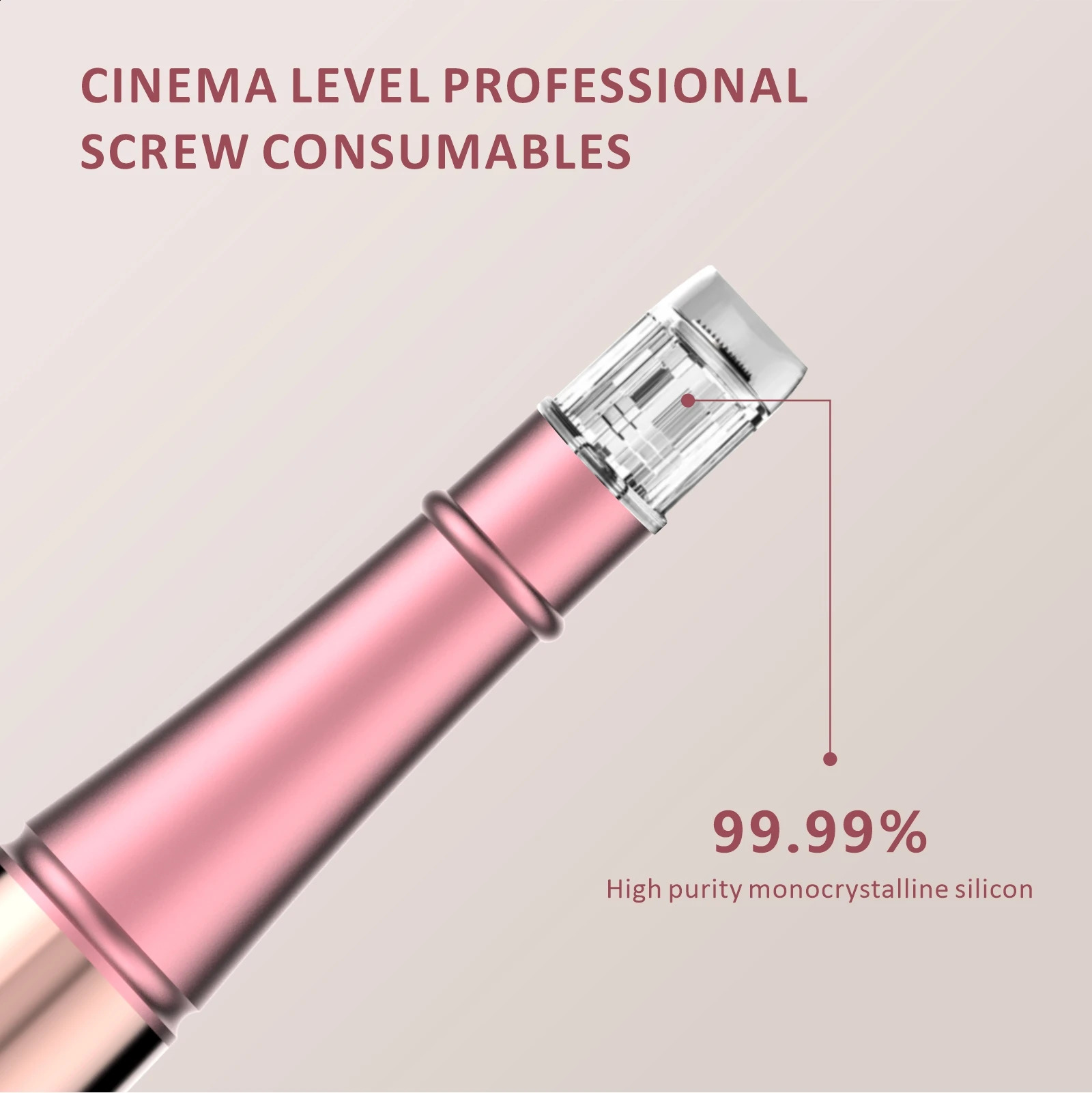 S02 Nano Microcrystal Pen Beauty Skin Care Tool Massage Instrument - With 2 Disposable Replacement Heads 250523