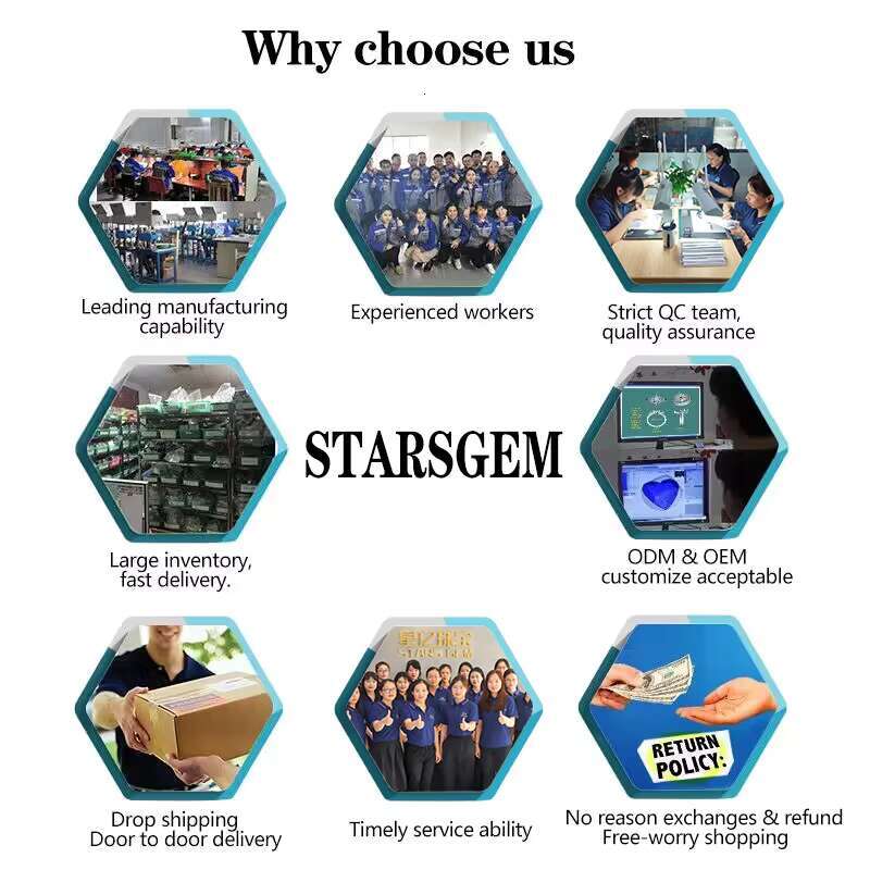 Starsgem High Quality 10K 14K 18K White Gold Moissanite Jewelry Diamond Stud Earring