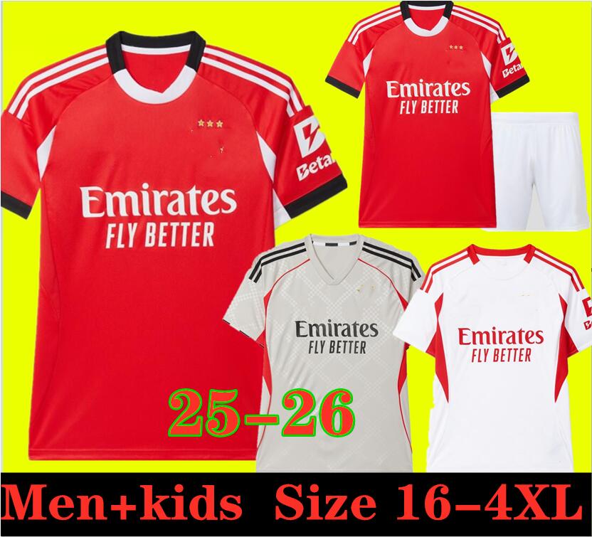 XXXL 4XL 25 26 AKTURKOGLU Soccer Jerseys PAVLIDIS DI MARIA KOKCU 2025 2026 FLORENTINO A.CABRAL Football Shirts BeNfIcAS AMDOUNI BELOTTI Men Uniforms Kids Kits