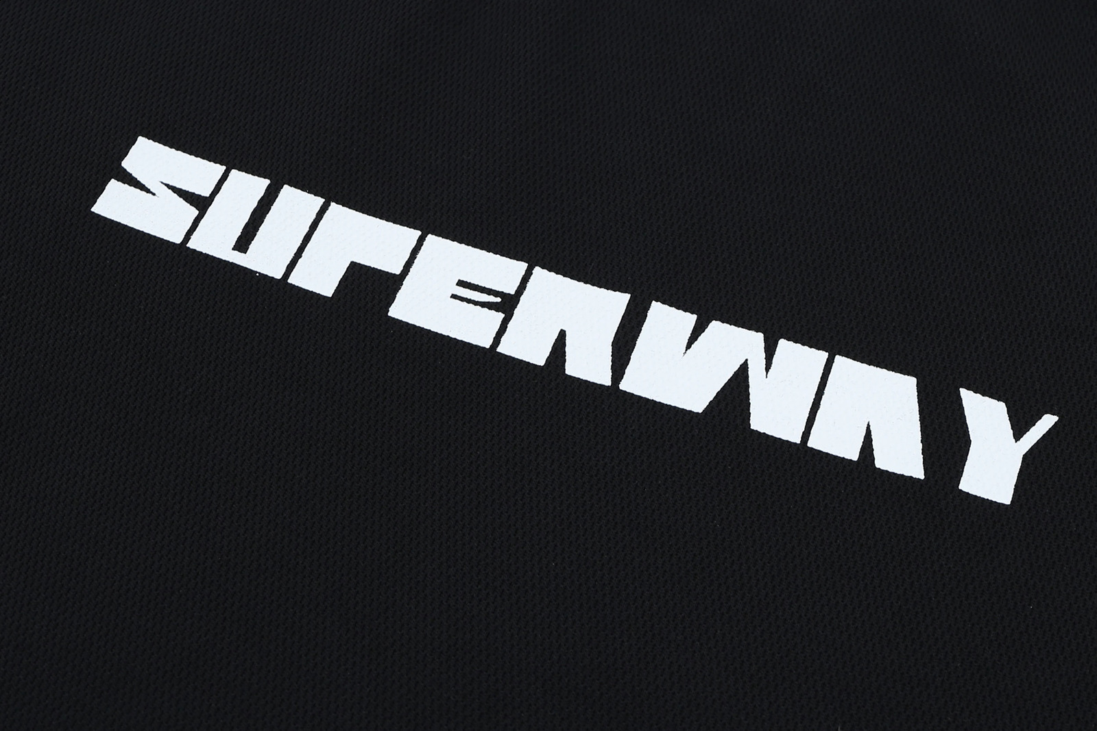 SUPER WAY Black Tshirts Patchwork T-shirt 2025 F-485# 250530