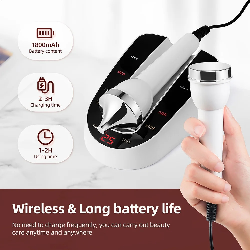 High Frequency Face Eye Massager Ultrasound Skin Care Beauty Machine Face Clean SPA Ultrasonic Beauty Device 250523