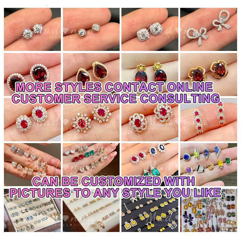 Madonna Lab Emerald Gemstone Earrings 2ct Unique Cut Moissanite with 925 Silver Stud Earrings