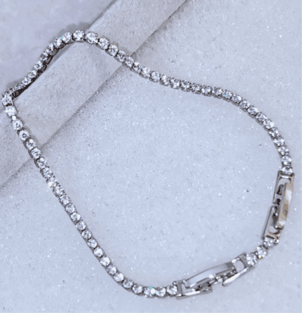 2MM Moissanit Tennis Women Designer Jewelry Plated Gold Zirconia Bracelets 7.5inch Iced Out Dia Bracelet for Wedding Bijoux Luxe with Box Free shippin