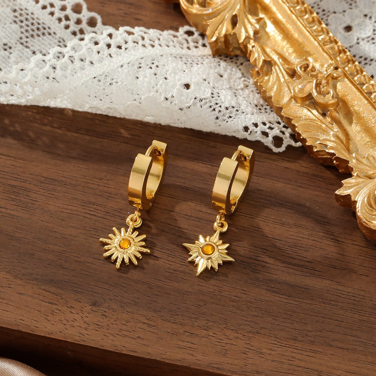 Zircon Earrings Ins High-end Sense Personality Simple Versatile Ear Jewelry