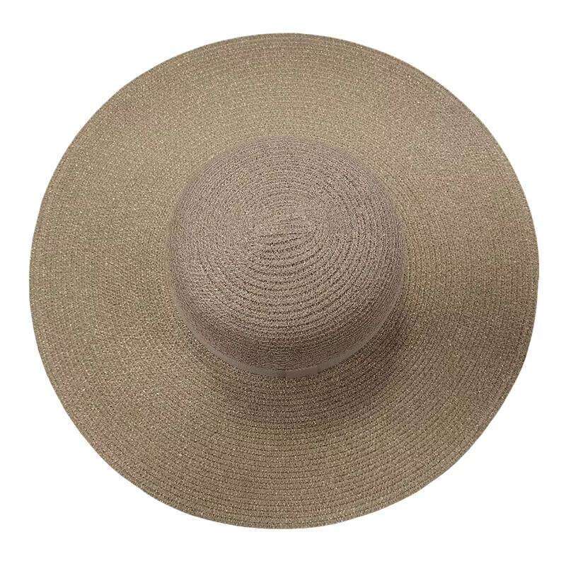 The New Belt Straw Women's Summer Travel Holiday Beach Sun Block Hat Big Cornice