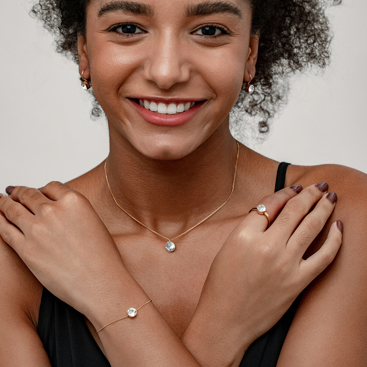 Heart of the Ocean for Women Pure Jewelry Light High-end Couple Elegant Versatile Crystal Bracelet