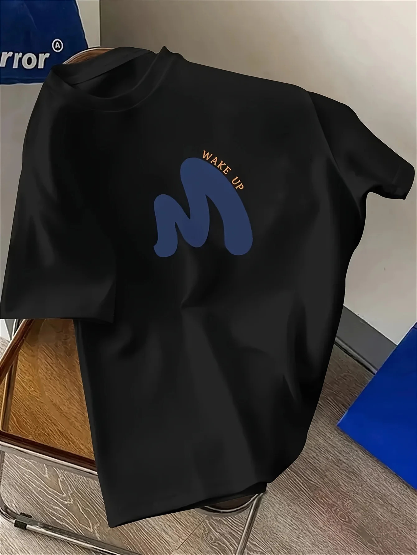 Mens Summer 100 Cotton Fashionable Casual Loose Large Size Shake Up Pattern Printed Sports Round Neck Short Sleeve T-shirt Top 250530