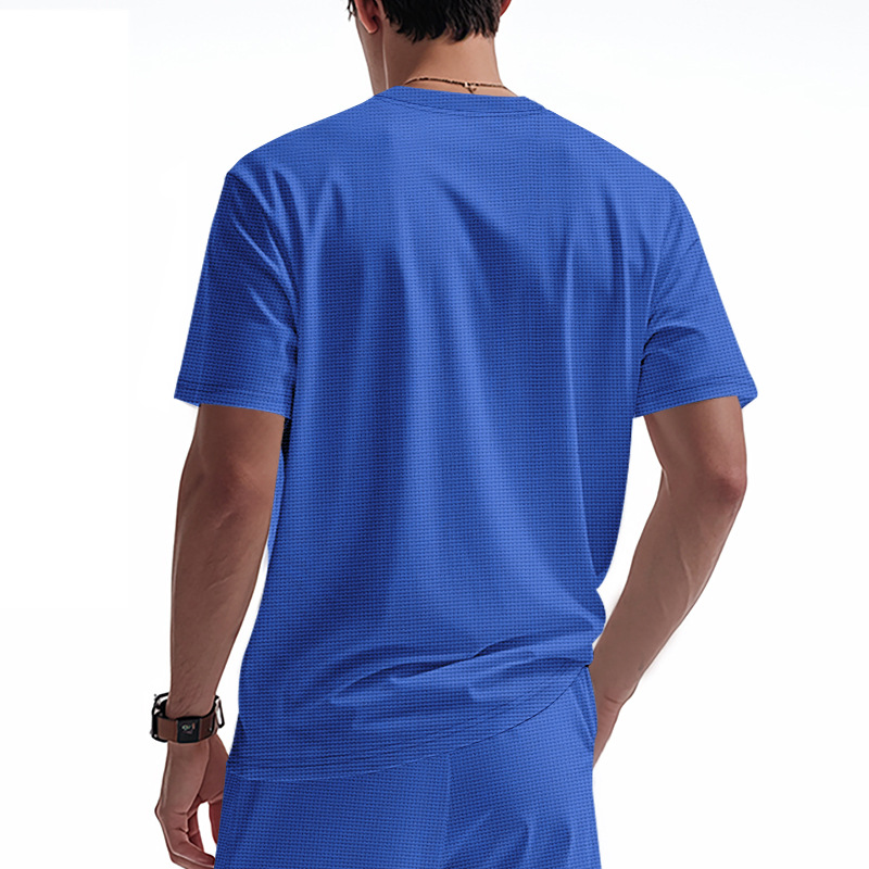 t shirt mens mens designer t shirt summer loose waffleknit breathable simple casual