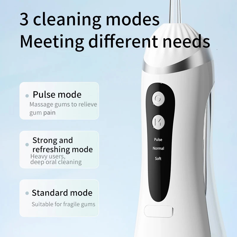 Dental Oral Irrigator Water Flosser Thread Teeth Pick Mouth Washing Machine USB Rechargeable Tank 250530