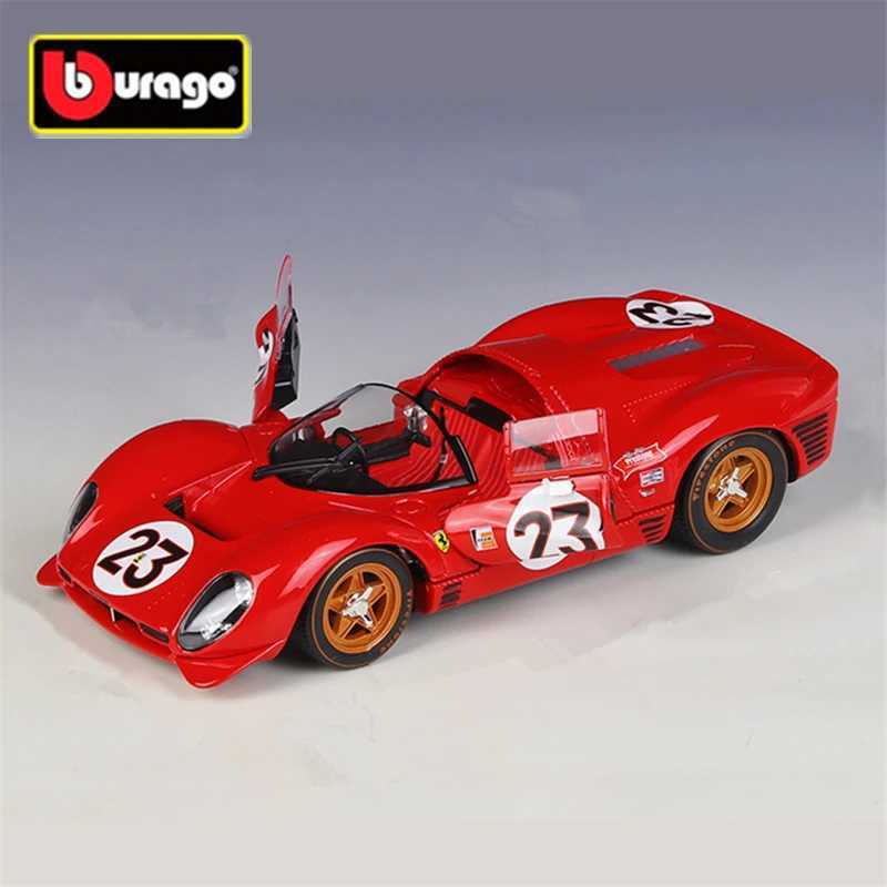 1 24 330 P4 Daytona 1967 Alloy Track Racing Diecasts Metal Sports Car Vehicles Model Silation Kids Toys Gift Free shipping