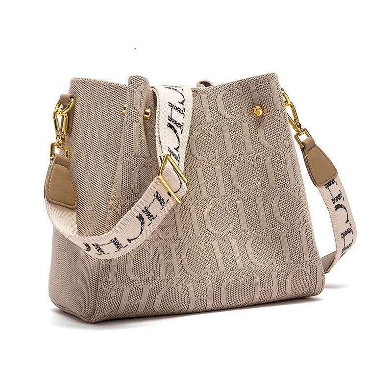 CH Elegant Sense Letters Drawstring Design Brand Fashion Casual Hundred Women's Bag Crossbody