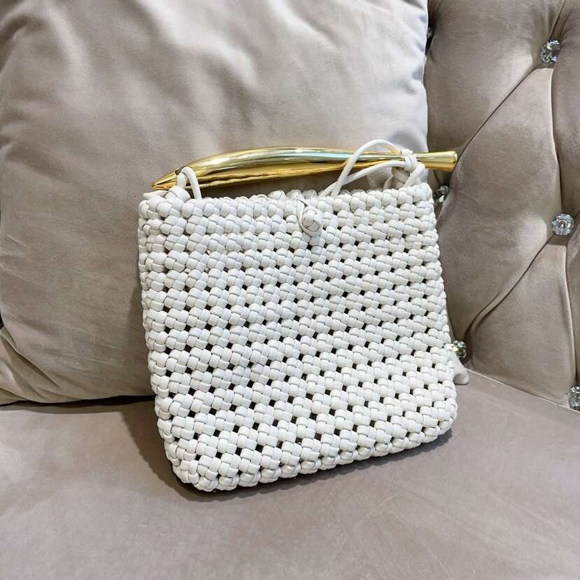 Designer Bag New Women's Celebrity Hollow Woven Small Square Fashion Handbag Shoulder Crossbody Bag Trendy