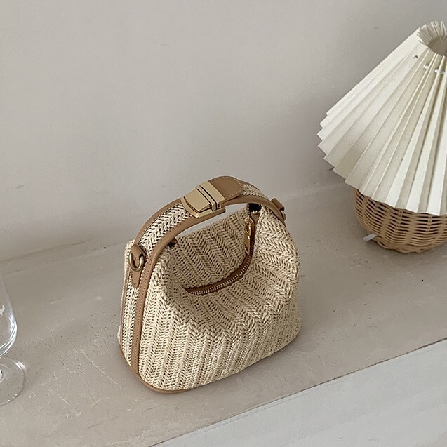 designer Bag 2025 Korean Style Summer New Straw Handbag Fashion Handheld Bag Women's Bag Trendy Versatile Shoulder Crossbody Bag