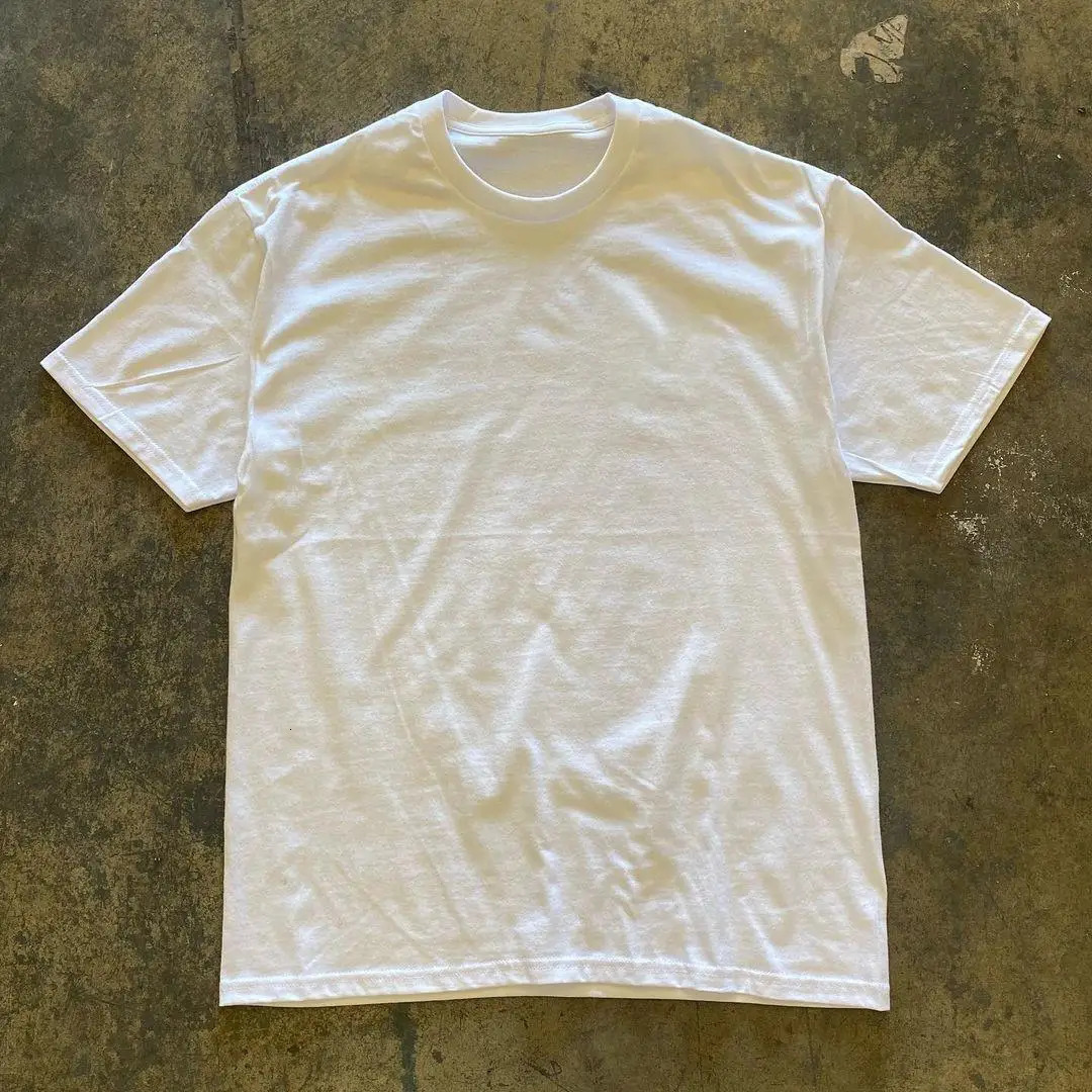 American Retro T-shirt Mens Casual Fashion Trend Round Neck Short Sleeve Loose and Comfortable Pure Cotton Mens Clothing 250530