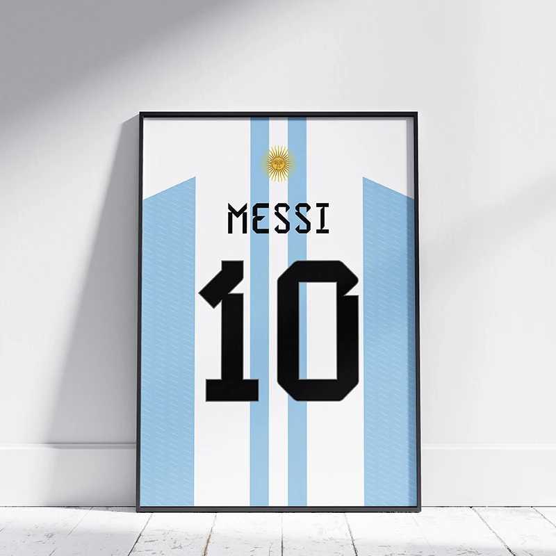 Famous Football Legend Jersey Canvas Posters Football Athletic Player Sports Star Wall Art Pictures Home Bar Room Decoration Y250602