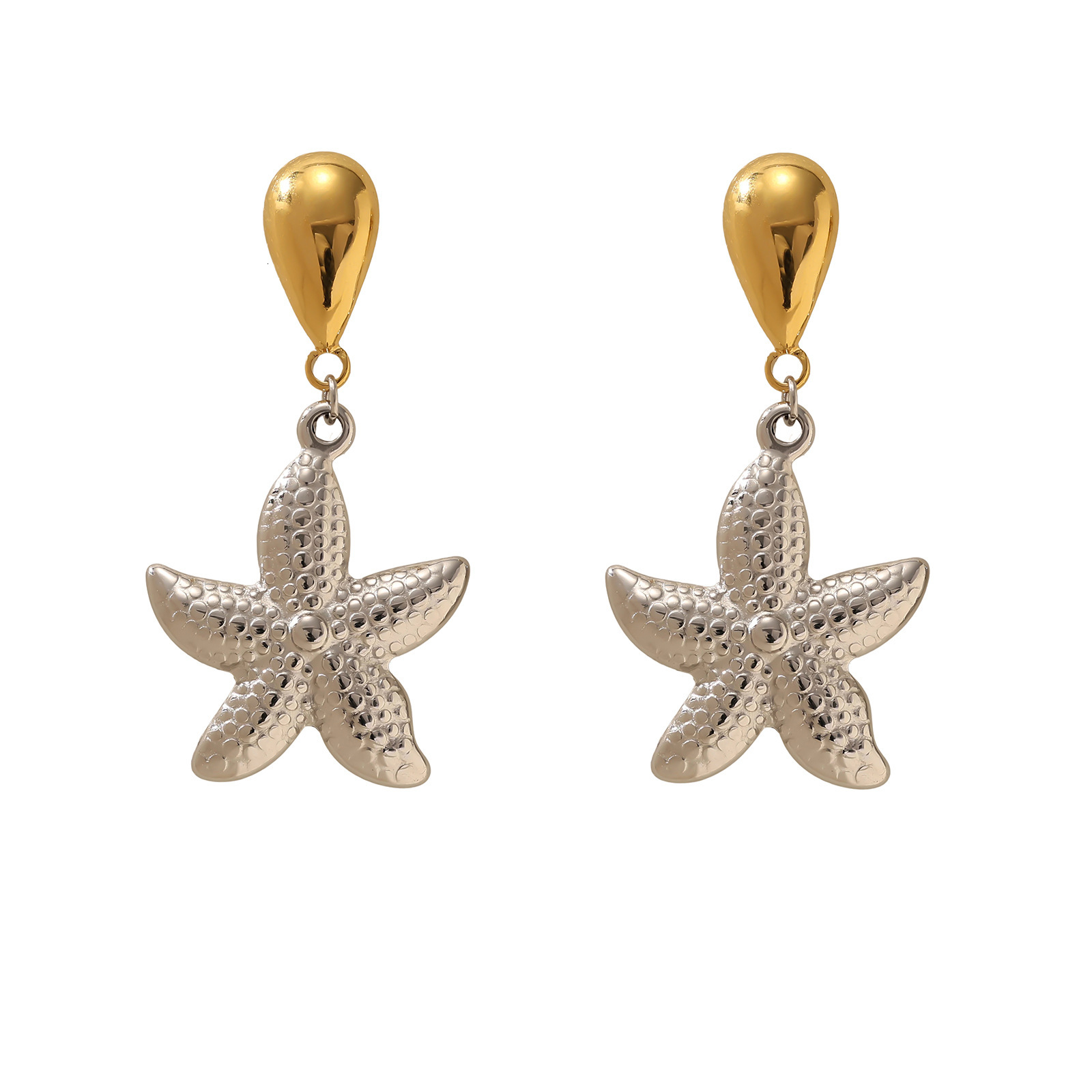 Fashion Simple Stainless Steel Plated Drop Earrings for Women