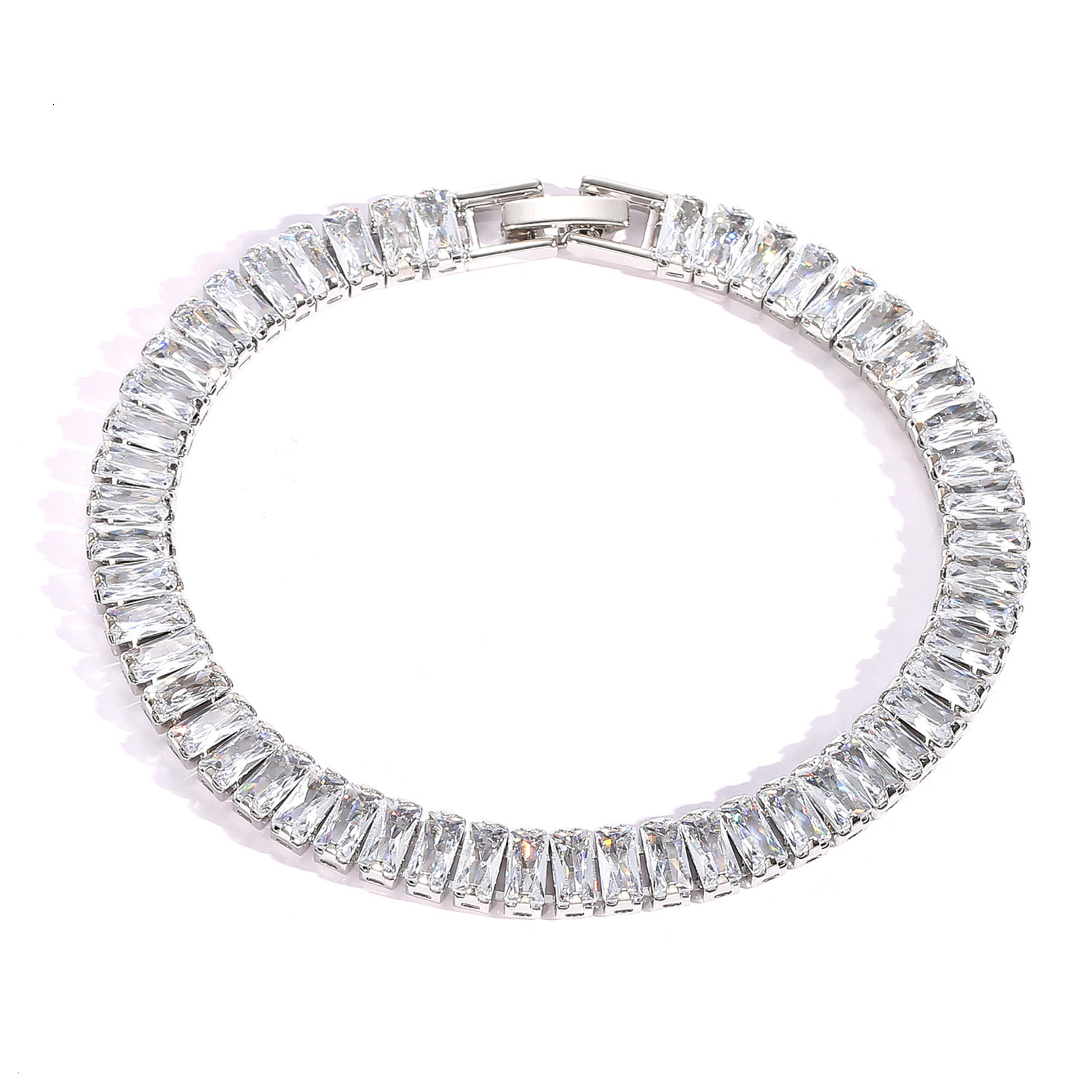 Hip Hop Bracelet 7mm T Cubic Moissaniteia Mens Bracelet Hip Hop Moissanite Full Moissaniteia Personality Accessory moissanite
