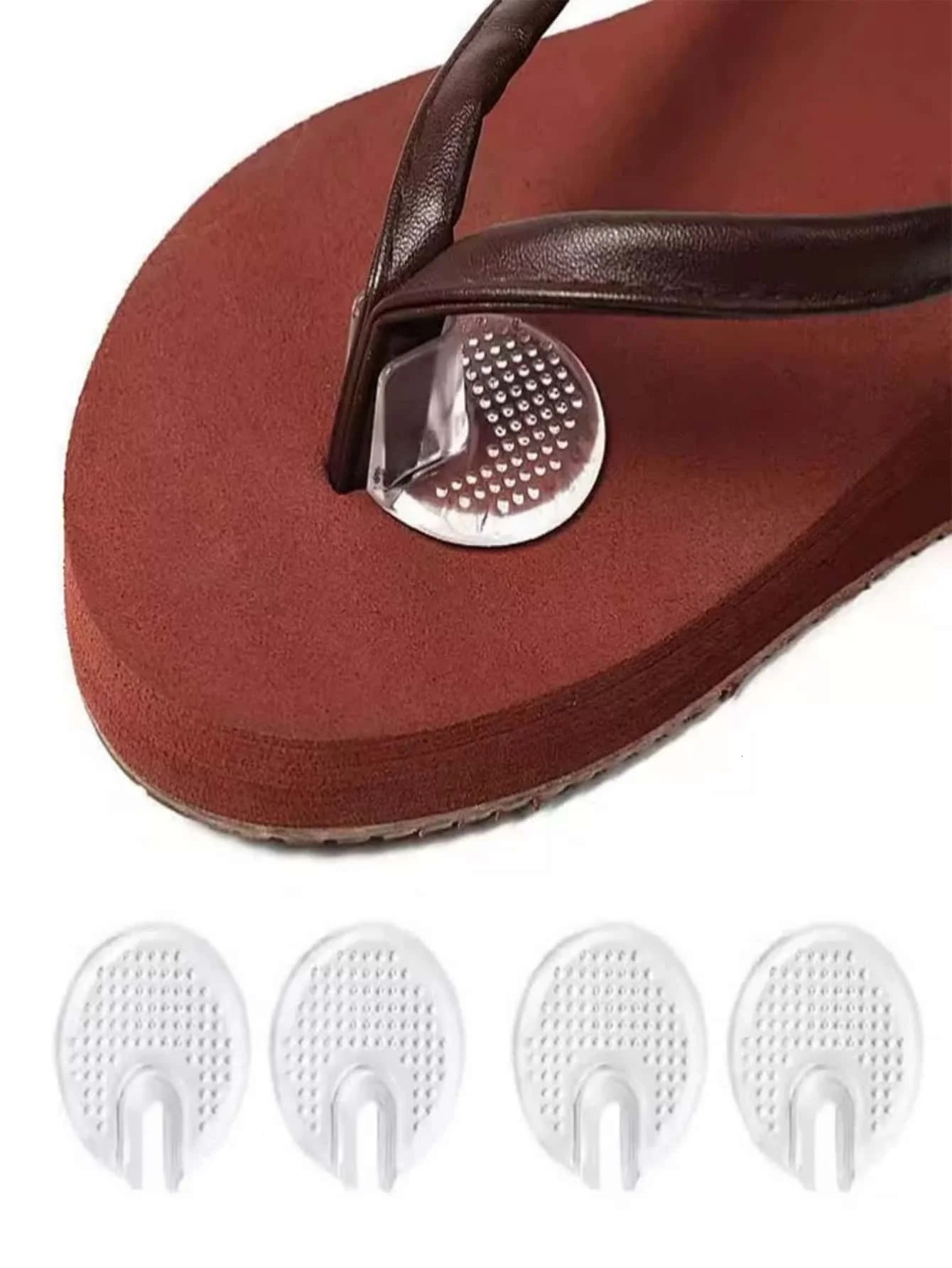 10 pairs Soft flip Flop Gel Cushions Pad Toe Protectors for Thong Sandal lnserts Guards insoles Shoes Grip Pads Metatarsal 250528