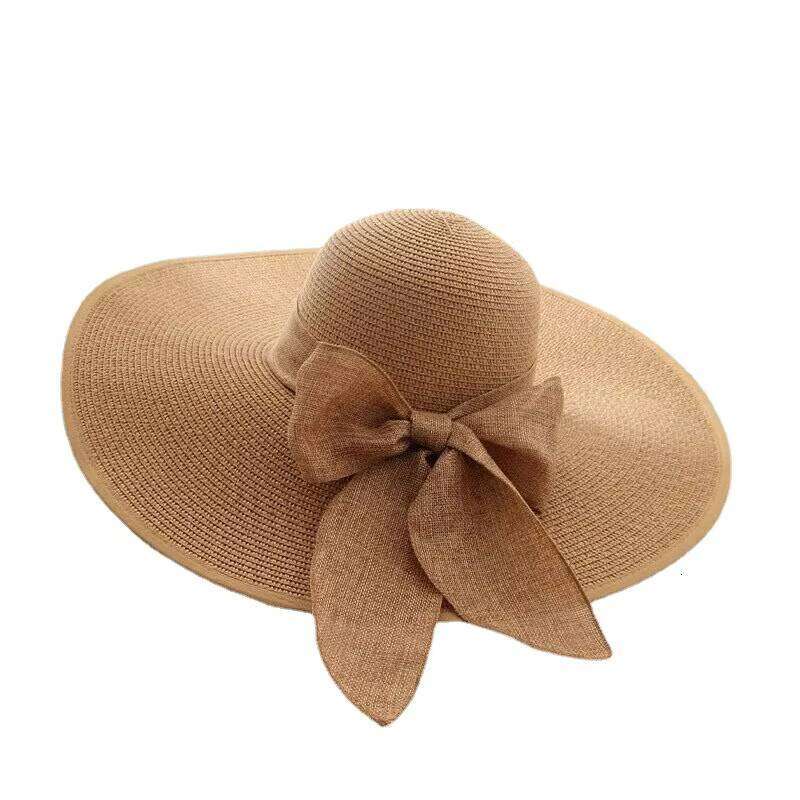 Sun Straw Wide Brim Summer Hat Foldable Packable Floppy Beach Hats for Women