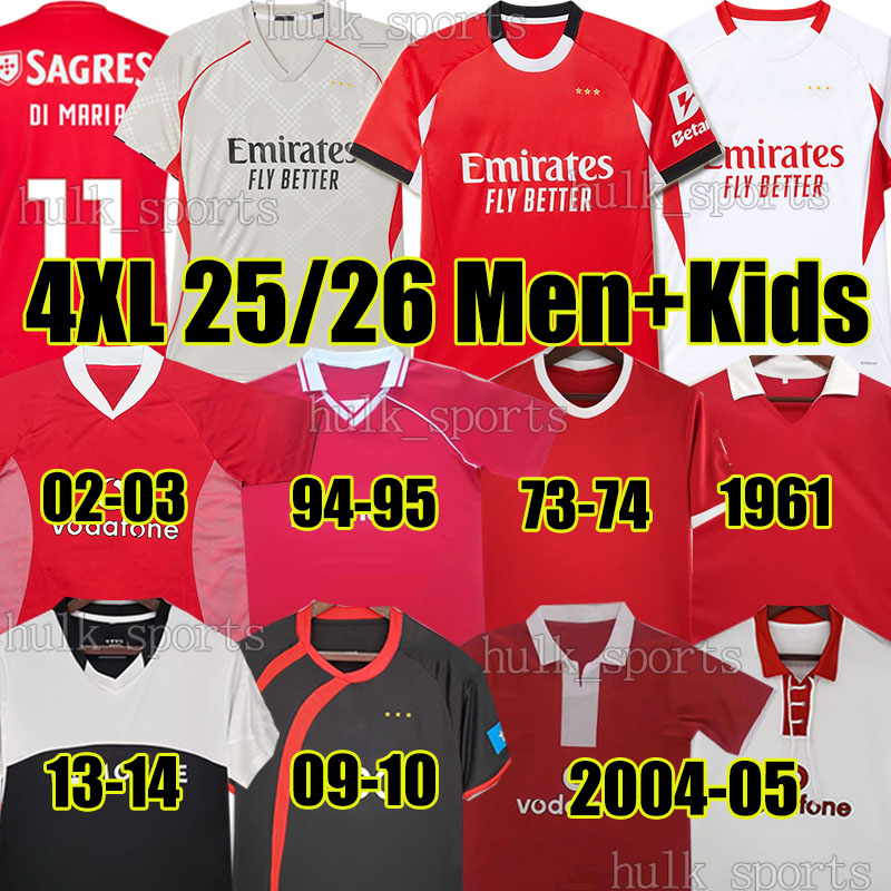 DI MARIA AIMAR CARDOZO beNfIcAS retro soccer jerseys 1961 94 95 2002 03 13 AKTURKOGLU PAVLIDIS KOKCU BESTE AMDOUN FLORENTINO 25/26 men kids kits socks football shirts