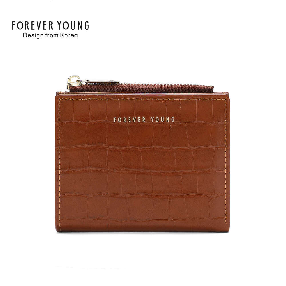 foreveryoung Women's Short Coin Purse Card Holder Simple High-end Ultra-thin 80% off Wallet