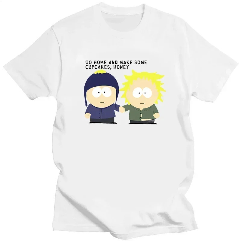 heavyweight Summer Cartoon Eat My Ass Printed T-shirt S-SouthPark Anime Men Vintage Humor T Shirt Women Kawaii Comics Clothes 250530
