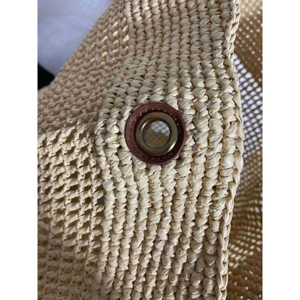 Women's Grass Large Capacity Tote Vacation Beach Bag Woven Handbag 2025 New High-Quality Fashionable Elegant