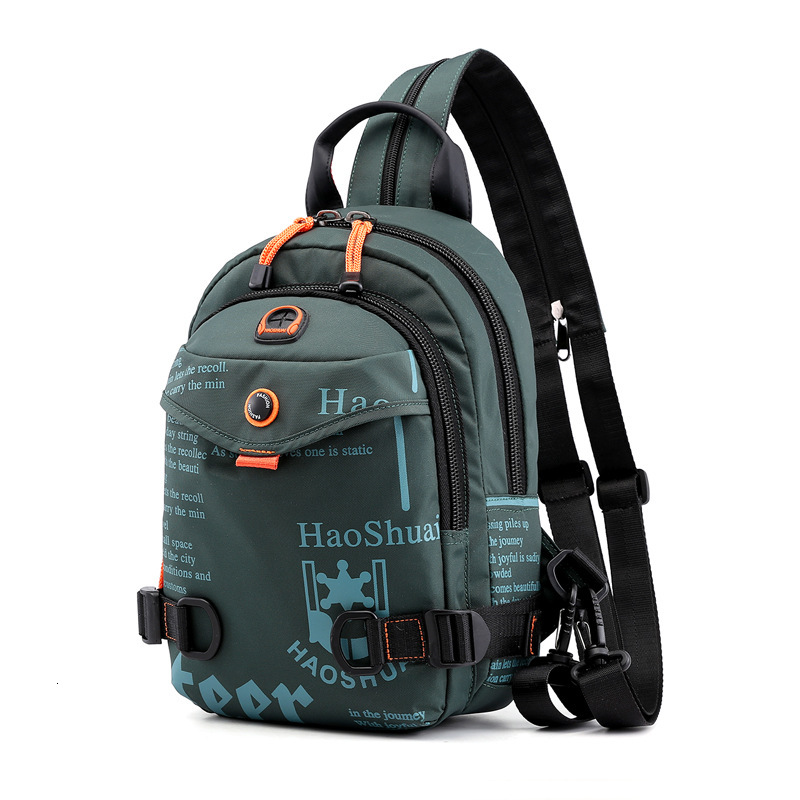 Free Shipping Factory Direct Sale New Outdoor Men's Chest Bag Multifunctional Fashionable Backpack Waterproof Nylon Outdoors Fabric Single Design