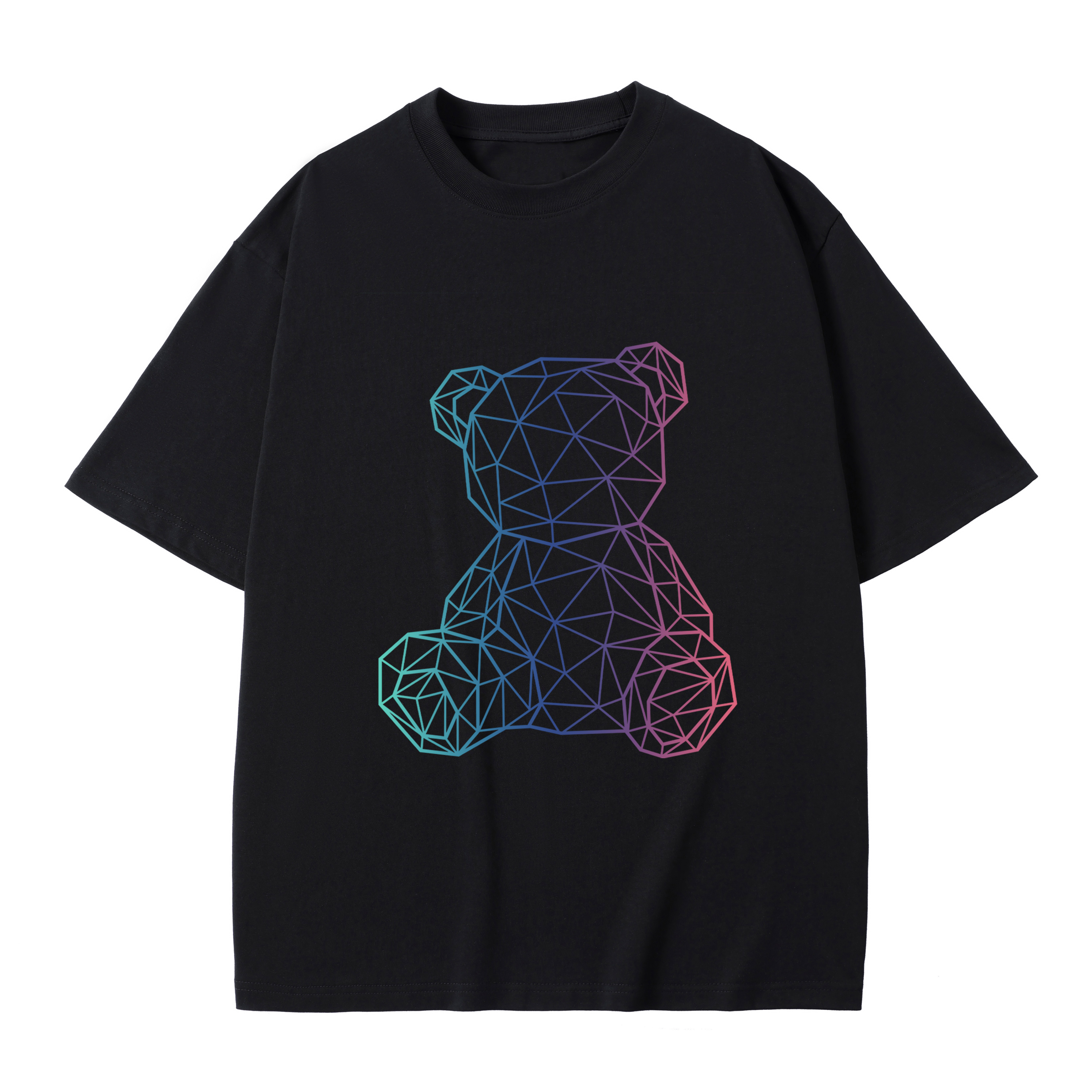 T-shirt men's top designer cotton T-shirt Cute Bear short sleeved clothing high-quality fashionable T-shirt