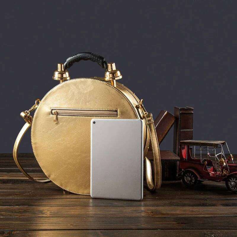 Fashionable, Creative, Personalized Clock Handbag, Large Capacity Retro Three-Dimensional Single Shoulder Diagonal Cross Bag