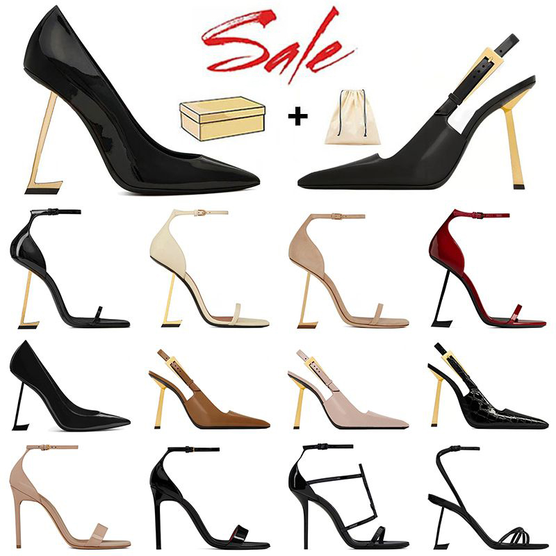 luxury designer elegant 10cm high heels womens dress pumps pointed toe stiletto comfort fit shoes with premium shoe Box & dust bag size